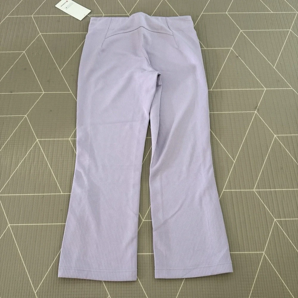 NEW Lululemon‎ Ribbed Softstreme Zip-Leg HR Cropped Pant 25
